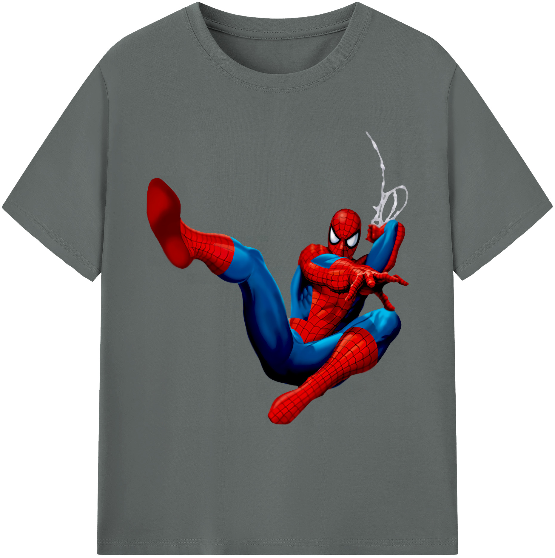 （画像用） Spider Man スパイダーマン 綿100％ メンズ半袖Tシャツ｜肌触りやわらか＆通気性